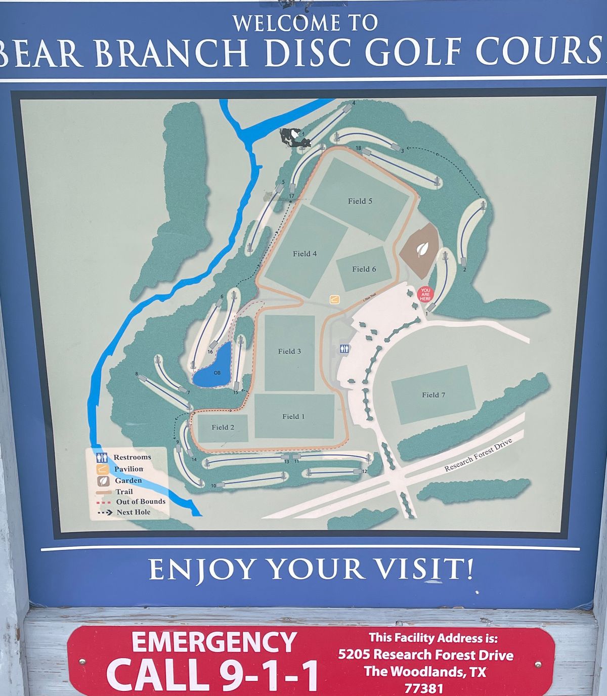 Bear Branch Sportsfield Park Disc Golf Course