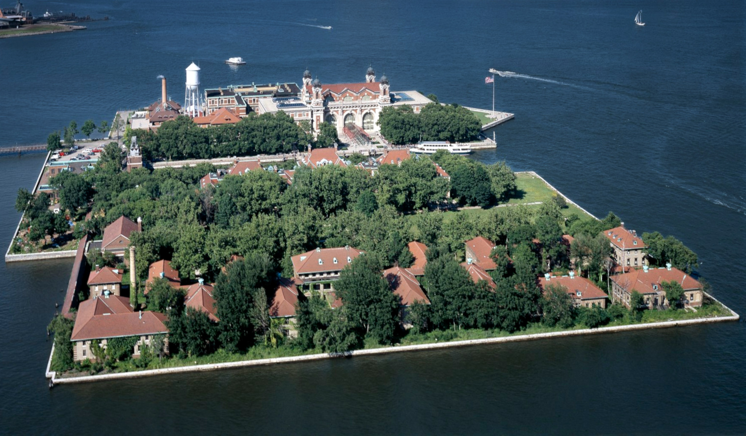 Ellis Island Great Hall Terrace View