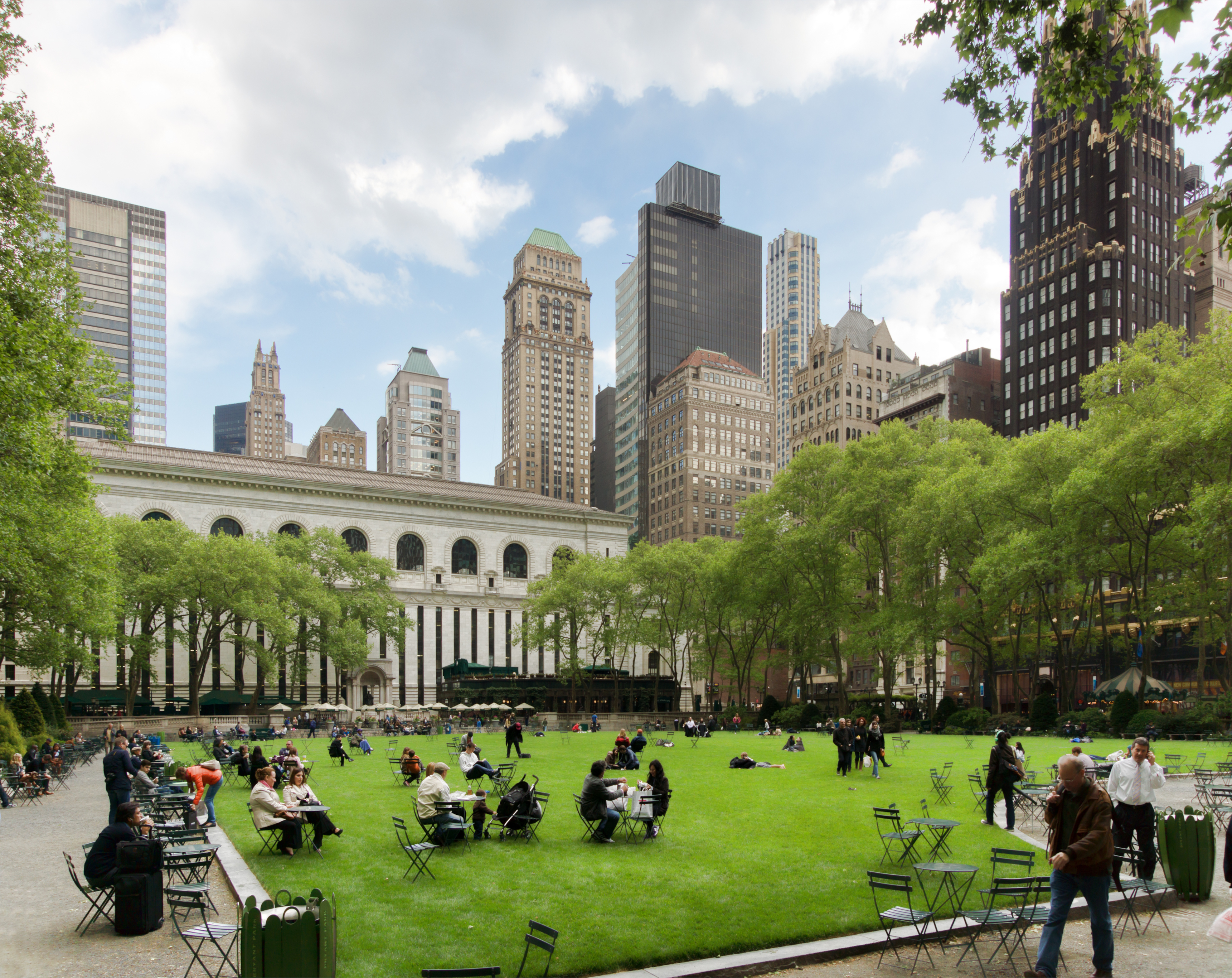 Bryant Park Terrace, Central Reading Room View